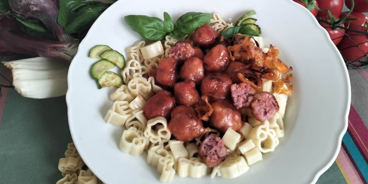 Pasta Zoo con Polpettine